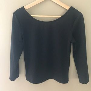 H&M Black Crop Top